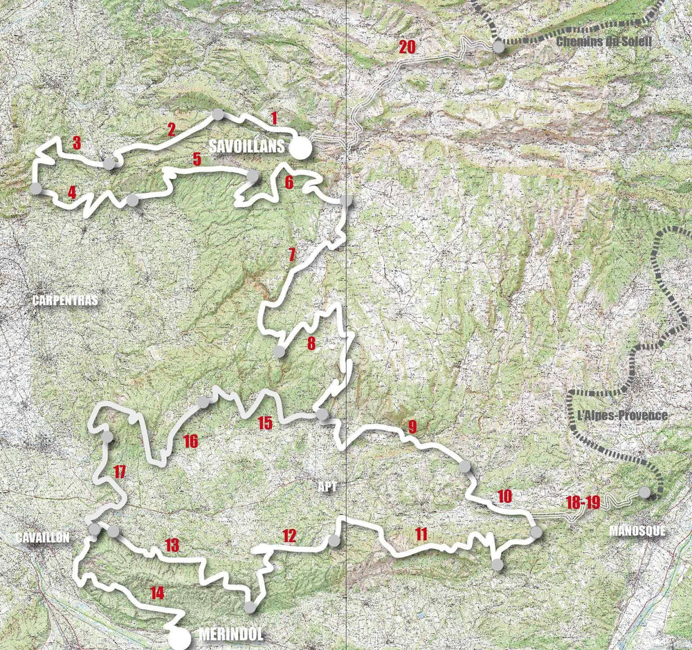 Topoguide cyclo - Grande traversée de Vaucluse - Itinérance | VTOPO guide vélo VTOPO 