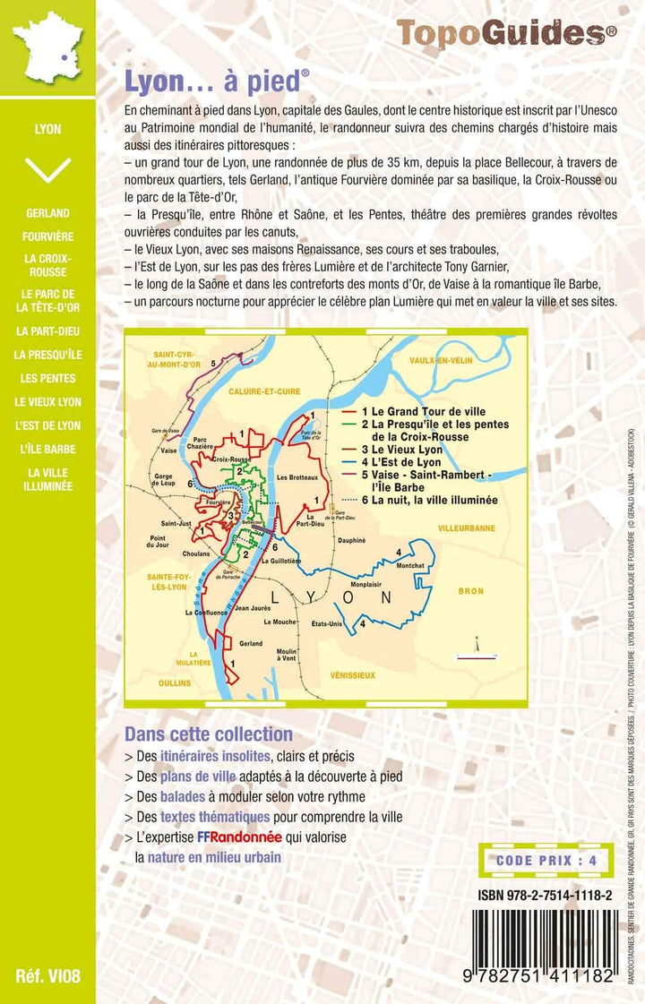 Topoguide de randonnée - Lyon... à pied | FFR guide de randonnée FFR - Fédération Française de Randonnée 