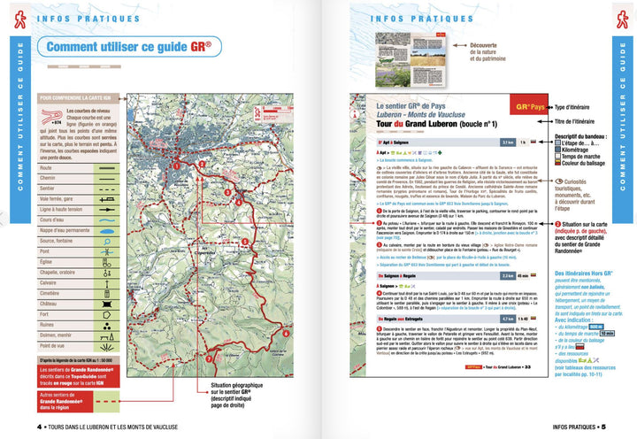 Topoguide de randonnée - Tours dans le Luberon et les Monts de Vaucluse | FFR guide de randonnée FFR - Fédération Française de Randonnée 