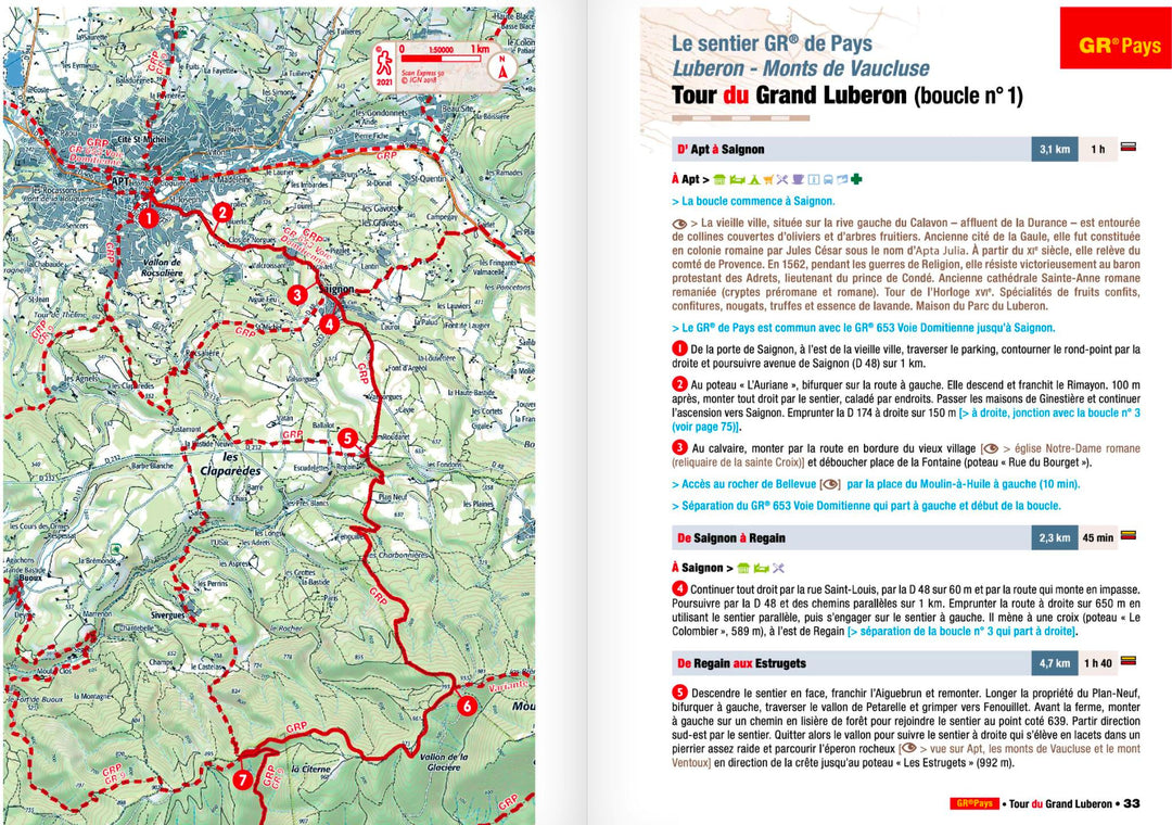 Topoguide de randonnée - Tours dans le Luberon et les Monts de Vaucluse | FFR guide de randonnée FFR - Fédération Française de Randonnée 