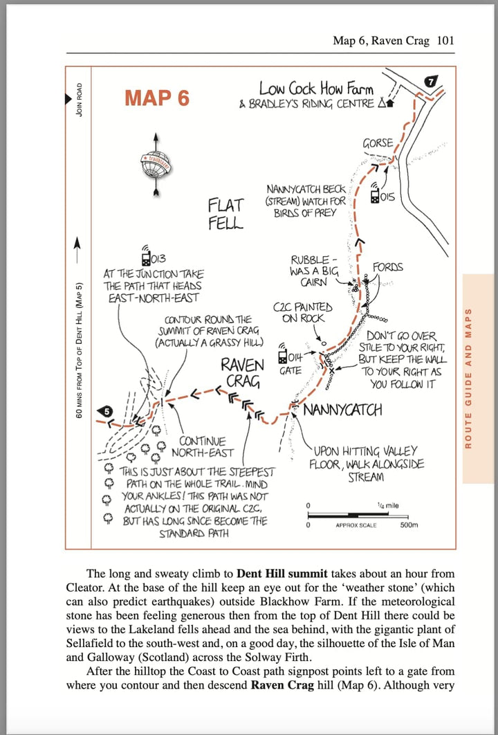 Topoguide de randonnées (en anglais) - Coast to Coast path | Trailblazer guide de randonnée Trailblazer 