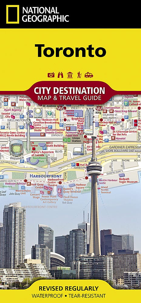 Toronto, Ontario City Destination : Carte et guide de voyage | National Geographic Maps carte pliée National Geographic 