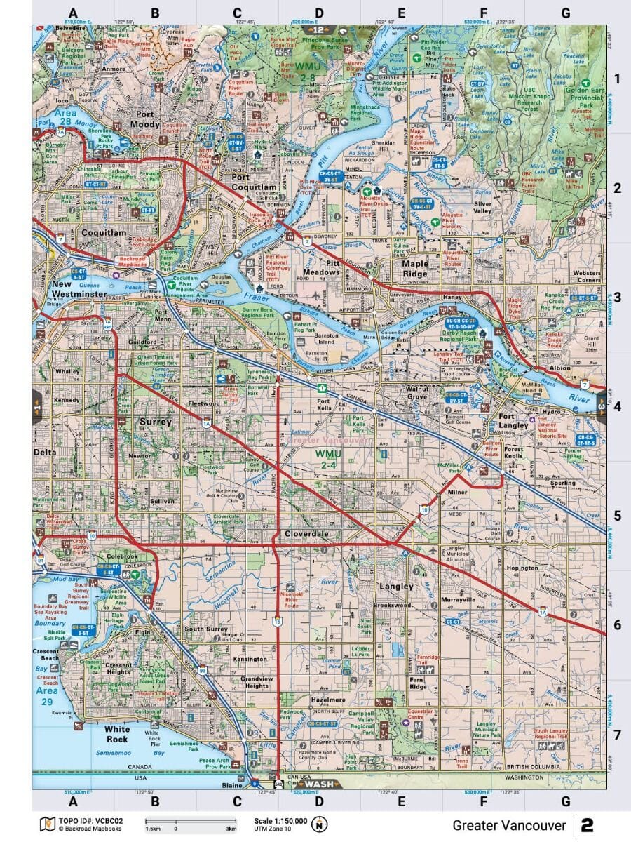 Vancouver, Coast & Mountains British Columbia Mapbook | Backroads Mapbooks atlas Backroads Mapbooks 